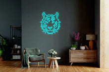 Load image into Gallery viewer, Tiger cat head neon sign neonartUA
