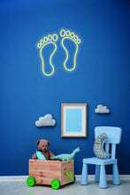 Load image into Gallery viewer, Baby Kids Footprint - Led light Neon Sign, Kids Room Wall Decor Sign neonartUA
