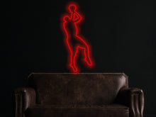 Load image into Gallery viewer, Basketball Player Neon Sign, Basketball Enthusiast LED Neon Sign, Basketball Player Silhouette Neon Sign
