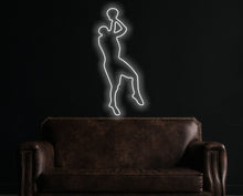Load image into Gallery viewer, Basketball Player Neon Sign, Basketball Enthusiast LED Neon Sign, Basketball Player Silhouette Neon Sign
