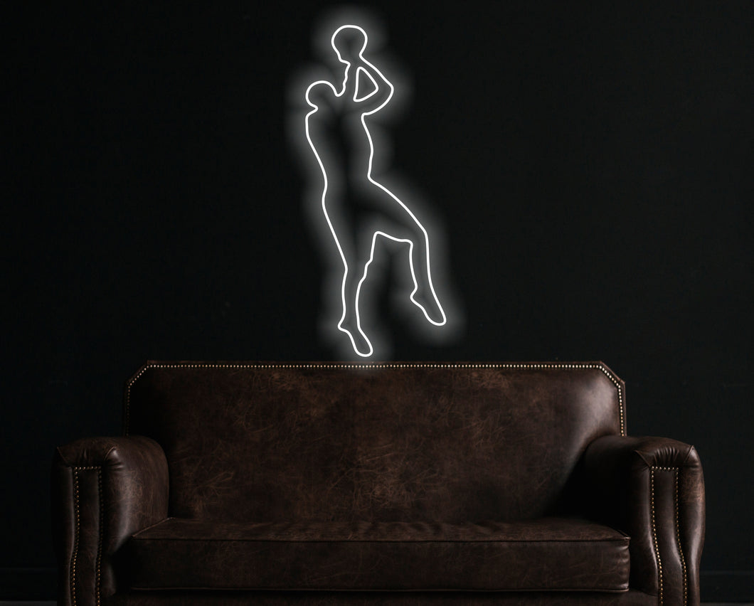 Basketball Player Neon Sign, Basketball Enthusiast LED Neon Sign, Basketball Player Silhouette Neon Sign