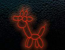 Load image into Gallery viewer, Balloon Animal giraffe Neon Sign, Ballon giraffe neon sign, Decoration LED Neon Sign, Balloon Animal Neon Sign for kids room, Room Interior light
