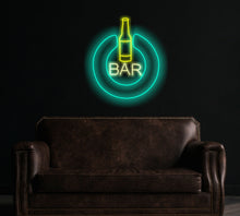Load image into Gallery viewer, Bar Neon Sign, LED Light Sign, Business Logo,Neon Sign Art, Neon Bar Sign, Custom Neon Sign, USB LED Neon Light
