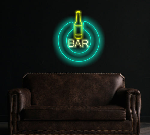 Bar Neon Sign, LED Light Sign, Business Logo,Neon Sign Art, Neon Bar Sign, Custom Neon Sign, USB LED Neon Light