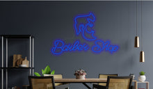 Load image into Gallery viewer, Barbershop neon sign, Haircut neon sign, Hairdresser neon sign, Trendy Hair neon sign, Coloring Salon neon sign, Beauty Display LED Light Neon Sign
