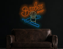 Load image into Gallery viewer, Barber Shop Neon Sign, Barber Shop LED Light, Personalized Salon Barber Sign, Decoration For Barber Shop
