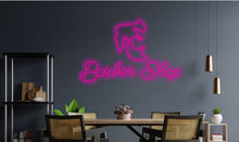 Load image into Gallery viewer, Barbershop neon sign, Haircut neon sign, Hairdresser neon sign, Trendy Hair neon sign, Coloring Salon neon sign, Beauty Display LED Light Neon Sign
