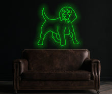 Load image into Gallery viewer,  Dog beagle neon sign, led neon sign
