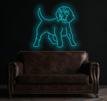 Load image into Gallery viewer, Dog neon sign, Dog beagle neon sign, Dog Led Neon Lights, Animal Signs, Nursery Wall Decoration, Puppy Dog Neon Sign Wall Decoration
