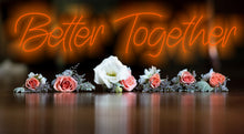 Load image into Gallery viewer, Better Together Neon Sign, Forever United Neon Sign, Solidarity Illuminated Neon Sign, Together We Shine Neon Sign, United as One Neon Sign
