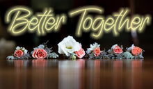 Load image into Gallery viewer, Better Together Neon Sign, Forever United Neon Sign, Solidarity Illuminated Neon Sign, Together We Shine Neon Sign, United as One Neon Sign

