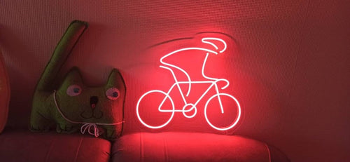 Cyclist LED neon light sign neonartUA