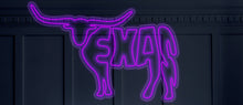 Load image into Gallery viewer, Longhorn Bull Texas Neon sign, Bull Neon Sign, Texas Longhorn Bull Wall Sign, Western Neon Sign,American Football Neon sign
