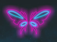 Load image into Gallery viewer, Butterfly Wings Neon Sign, Butterfly Wings Led Sign, Wall Decor, Custom Neon Sign, Best Gifts, Birthday&#39;s Gifts, Party Neon Sign
