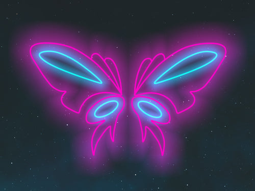 Butterfly Wings Neon Sign, Butterfly Wings Led Sign, Wall Decor, Custom Neon Sign, Best Gifts, Birthday's Gifts, Party Neon Sign