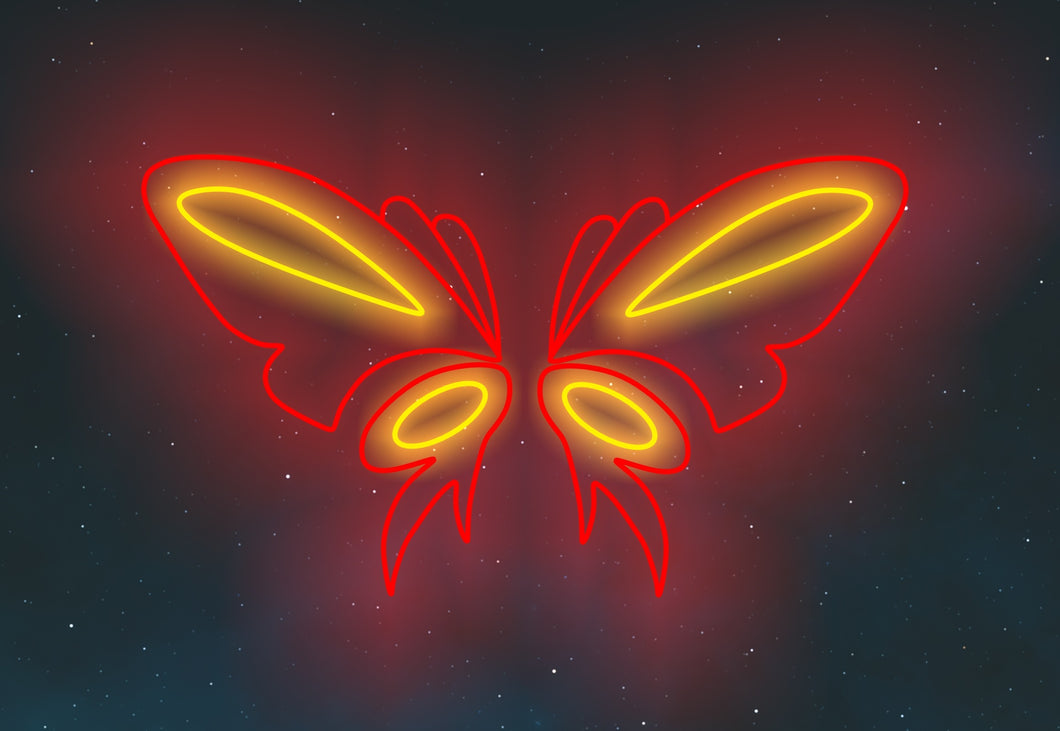 Butterfly Wings Neon Sign, Butterfly Wings Led Sign, Wall Decor, Custom Neon Sign, Best Gifts, Birthday's Gifts, Party Neon Sign