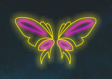 Load image into Gallery viewer, Butterfly Wings Neon Sign, Butterfly Wings Led Sign, Wall Decor, Custom Neon Sign, Best Gifts, Birthday&#39;s Gifts, Party Neon Sign
