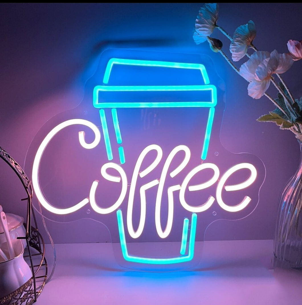 Coffee Custom Neon Sign, Cafe Bar Wall Decor, Custom Neon Sign, Shop Sign Cafe Neon Sign, Home Room Decor, Club Cafe Shop Store