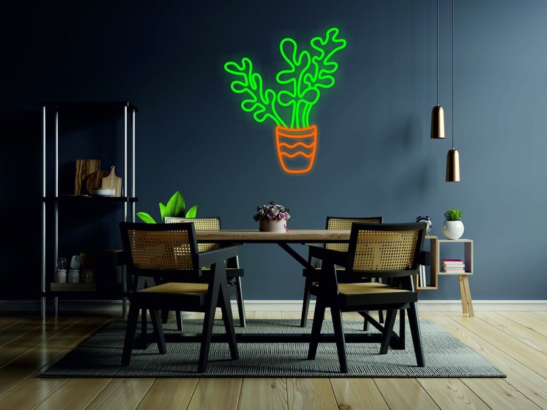 Money plant LED Neon Sign Oohneon.com