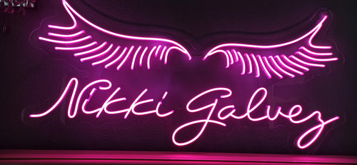 Custom Eyelashes led Neon Sign for beauty salon