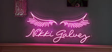 Load image into Gallery viewer, Custom Eyelashes led Neon Sign, Beauty Salon neon Sign, Custom Neon Sign, Wall Decor, Girl Face &amp; Eyebrows neon sign, Decoration in a beauty salon neon sign, wall decor
