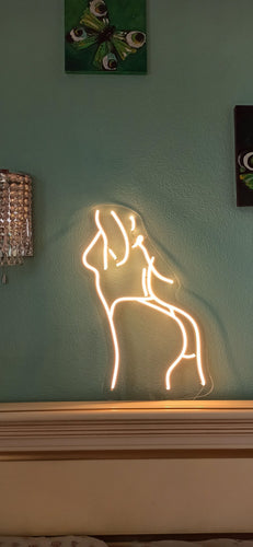 Neon sign female body