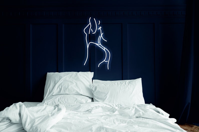 Female pose, Woman silhouette led light neon sign neonartUA