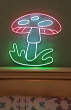 Load image into Gallery viewer, Mushroom neon sign, Fly agaric mushroom neon sign, fungus neon sign, poisonous mushroom neon sign
