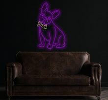 Load image into Gallery viewer, Dog neon sign, French bulldog neon sign, pet dog neon sign, animals neon sign
