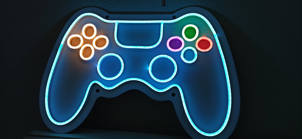 Game Controller PS LED neon sign, Joystick Neon Sign