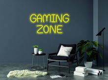 Load image into Gallery viewer, Neon sign inscription-game zone
