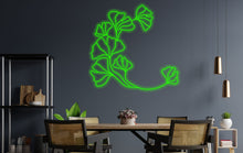 Load image into Gallery viewer, ginkgo biloba flower neon sign
