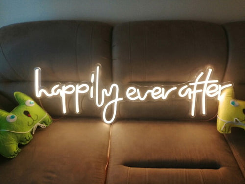 Happily ever after neon sign