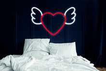 Load image into Gallery viewer, Sweet heart with wings Neon LED light neonartUA
