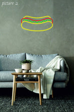 Load image into Gallery viewer, Hot Dog - LED Neon Sign, Hot Dog neon sign for kitchen, Fast Food neon sign, hot dog light neonartUA
