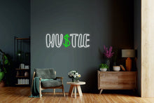 Load image into Gallery viewer, Hustle - LED light neon sign, entrepreneur gift, business owner gift, hustle quotes neonartUA
