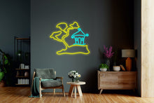 Load image into Gallery viewer, Japanese neon sign, asian wall art - LED light neon sign, asian room decor
