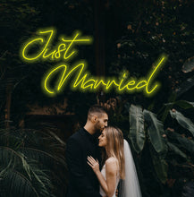 Load image into Gallery viewer, Just Married Neon Signs, neon sign for Wedding, Led Neon Light Sign, Wedding Signs, Wedding Neon Sign, Living Room
