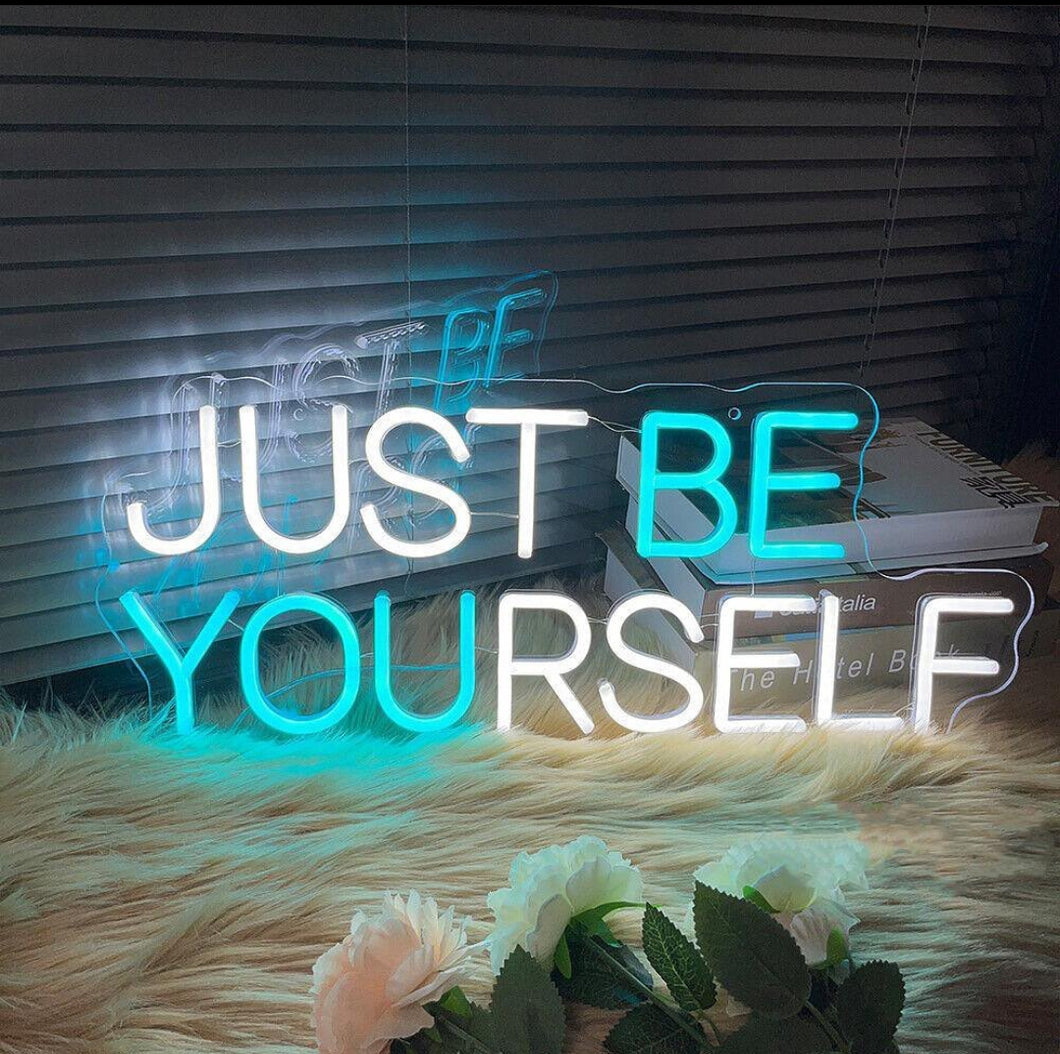 Just Be Yourself Neon Signs | Led Neon Sign | Custom Neon Light | Customized Neon Sign | Neon Sign Wall Decor