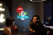 Load image into Gallery viewer, Karaoke Night Bar Neon Sign, Karaoke Night Led Light, Karaoke Club Neon Sign, Karaoke Logo Neon Sign, Bedroom Decor
