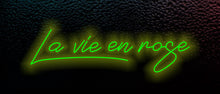 Load image into Gallery viewer, La vie en rose neon sign
