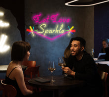 Load image into Gallery viewer, Let Love Sparkle neon sign
