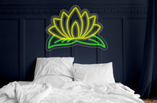 Load image into Gallery viewer, Flowers neon sign, beautiful flower neon sign, lotus neon sign, lily neon sign, water flower neon sign, water lily neon sign, Nymphaea neon
