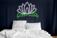 Load image into Gallery viewer,  lotus neon sign, lily neon sign, water flower neon sign
