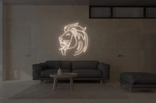Load image into Gallery viewer, Lion Neon Sign, animal neon sign, tiger neon sign
