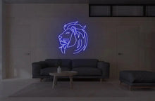 Load image into Gallery viewer, Lion Neon Sign, animal neon sign, tiger neon sign
