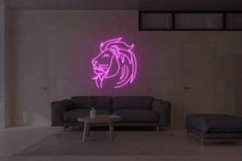 Load image into Gallery viewer, Lion Neon Sign, animal neon sign, tiger neon sign
