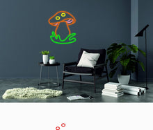 Load image into Gallery viewer, Mushroom - neon light sign, mushroom lamp, mushroom decor, mushroom neon gift neonartUA
