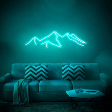 Load image into Gallery viewer, Mountains - LED Neon Sign, Wall Decor, Wall Sign, Neon Lights neonartUA
