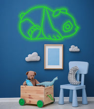 Load image into Gallery viewer, Funny Panda Neon light - Wall Art For Kids Room-Personalized LED decor
